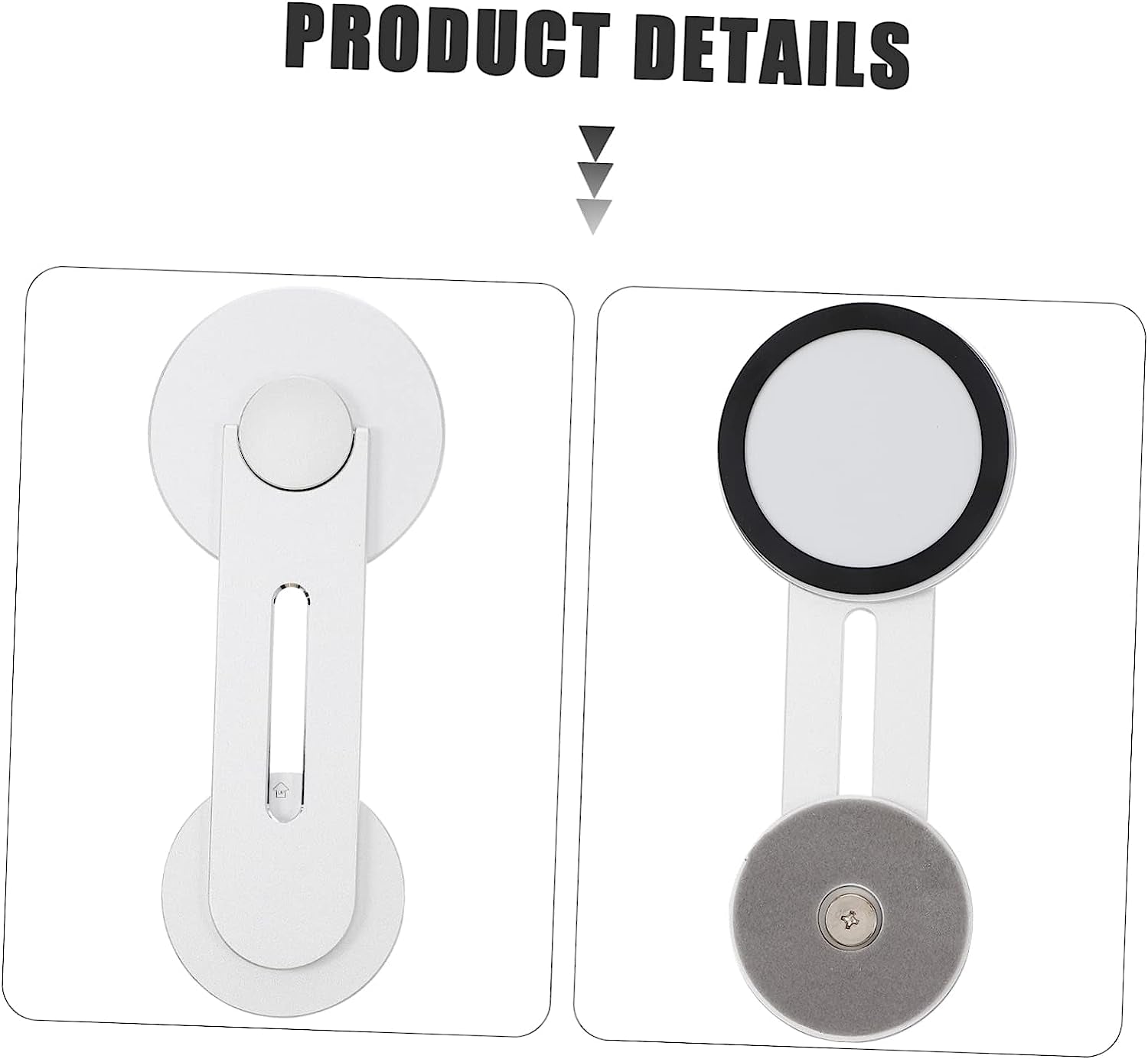 KICHOUSE Mobile Phone Holder Computer Monitors Laptop Stand Portable Magnetic Mount Cell Phone Mount for Computer Laptop Phone Holder Laptop Phone Mount Clips Phone Holder for Computer Car  KICHOUSE   