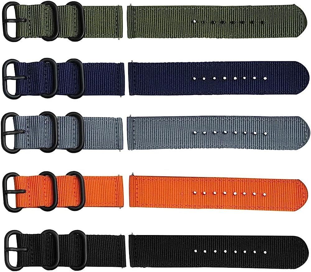GUMMMY 18MM 20MM 22MM Nylon Watch Strap for Garmin Venu Garminmove 3 Garmin Active S Vivoactive 4 4S Smart Wristband Quick Release Band  GUMMMY   