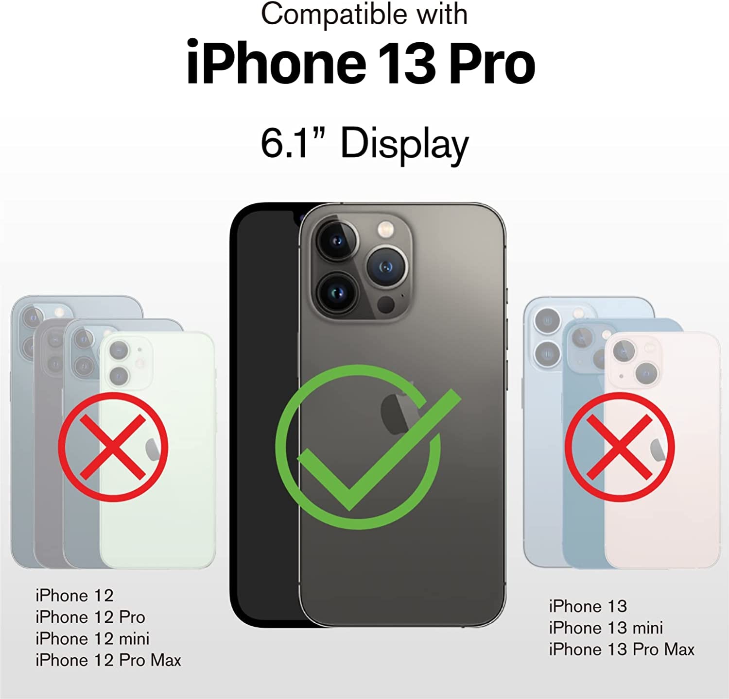 VENA Legacy Card Holder Wallet Case Compatible with Apple Iphone 13 Pro (6.1"-Inch), (Compatible with Magsafe, RFID Anti-Theft) Slim Profile Card Slot Cover with Kickstand - Space Gray  Vena   