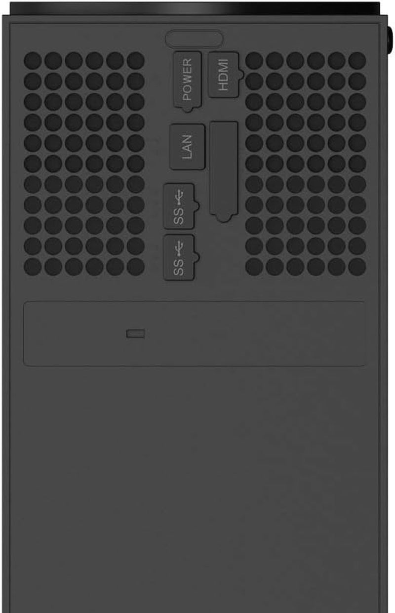 GOTRUTH Series X 8 Silicone Dust Plugs and 2 PVC Meshs Set,Usb HDMI LAN Power Cd-Driver Interface Anti-Dust Cover Dustproof Plug for Xbox Series X Console Accessories-10Pcs (Xbox Series X, Black)  wds   