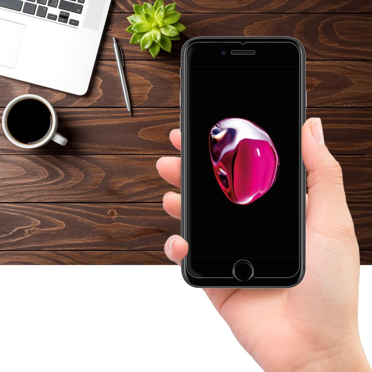 Impactstrong Shatterproof Tempered Glass Screen Protector for Iphone 8/7 / 6S / 6 [Easy Installation Frame] [Bubble Free] [9H Hardness] [Full Coverage] Case Friendly, 4.7 Inch - (3-Pack)  ImpactStrong   