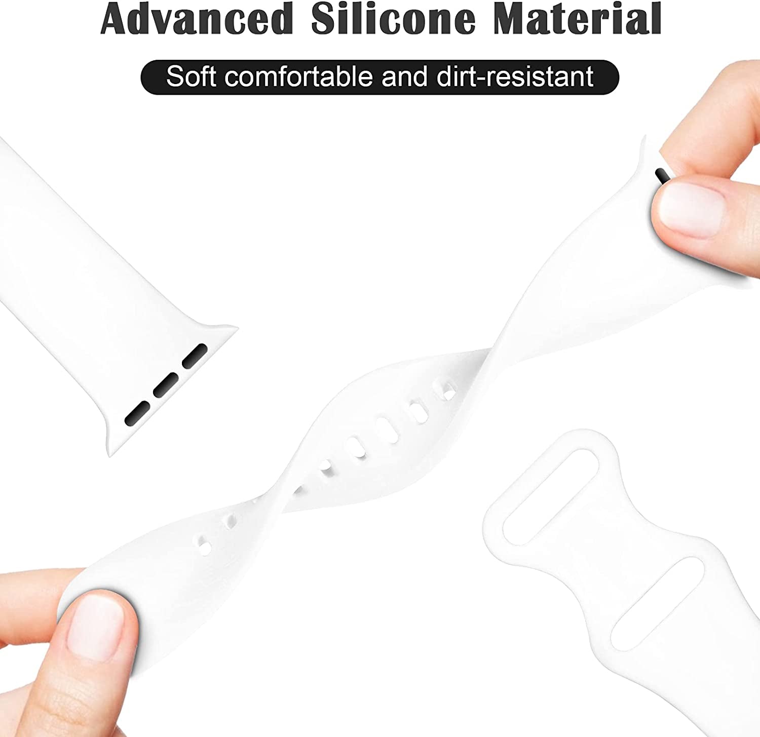 Treasuremax Sport Band Compatible with Apple Watch Bands 38Mm 40Mm 41Mm 42Mm 44Mm 45Mm 49Mm,Soft Silicone Replacement Strap Compatible for Apple Watch Series Ultra 8 7 6 5 4 3 2 1 SE Men Women  TreasureMax   