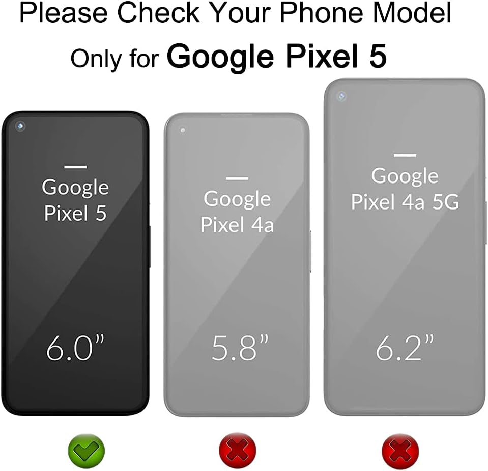 Docarbonfi Protective Case Compatible Google Pixel 5, Heavy Duty Shockproof 3K Carbon Fiber & TPU Bumper Slim Thin Phone Cover, Raised Lip (Screen & Camera Protection) - Glossy Black  Docarbonfi   