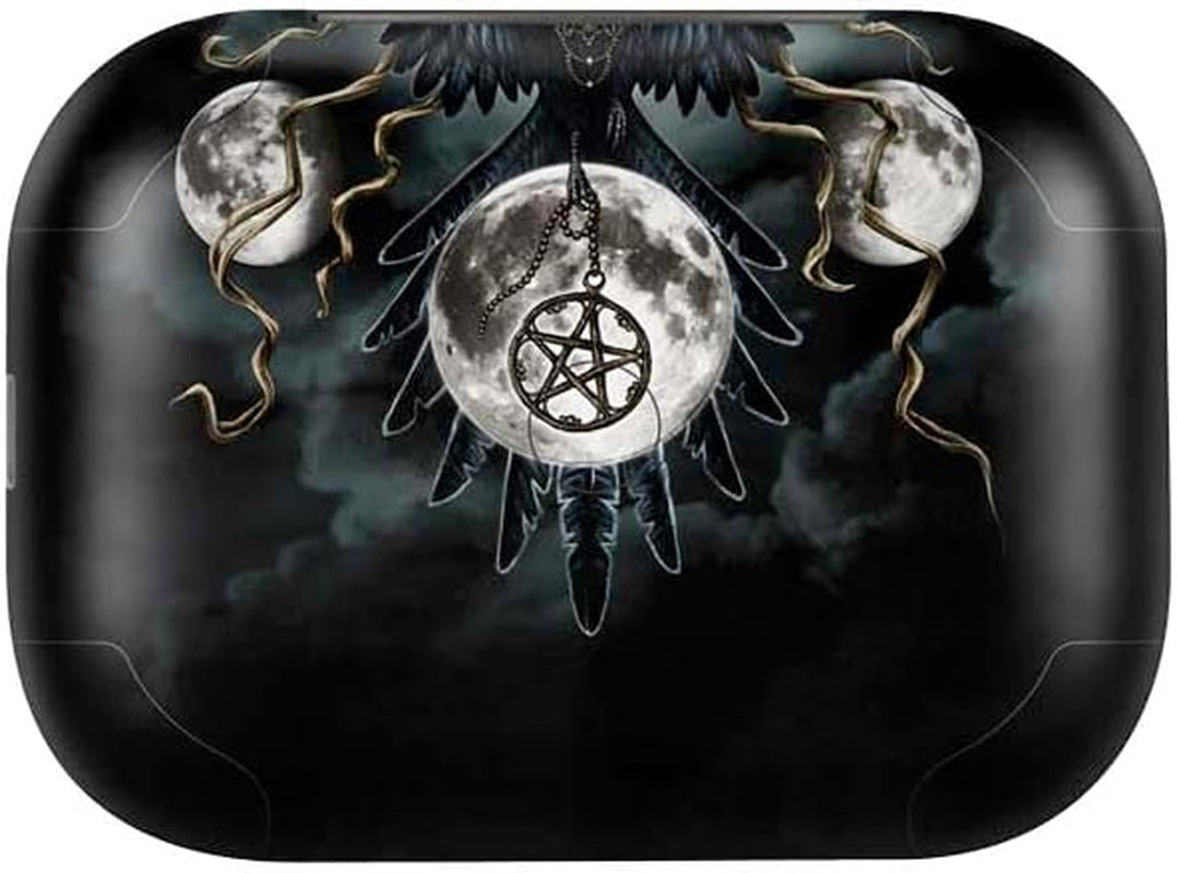 Skinit Decal Skin Compatible with Echo Buds - Officially Licensed Sarah Richter Crow and Moon Phases by Sarah Richter Design  Skinit   