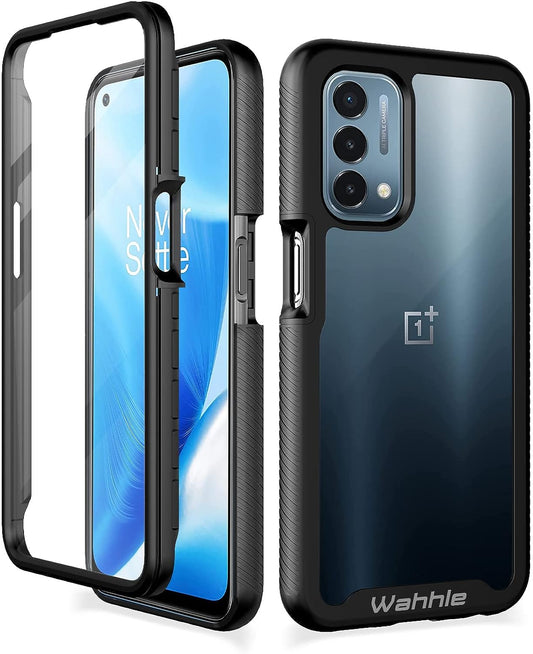 Wahhle Oneplus Nord N200 5G Case, Built in Screen Protector Full Body Shockproof Slim Fit Bumper Protective Phone Cover for 1+ Nord N200 5G Men Women-Black/Clear  wahhle   