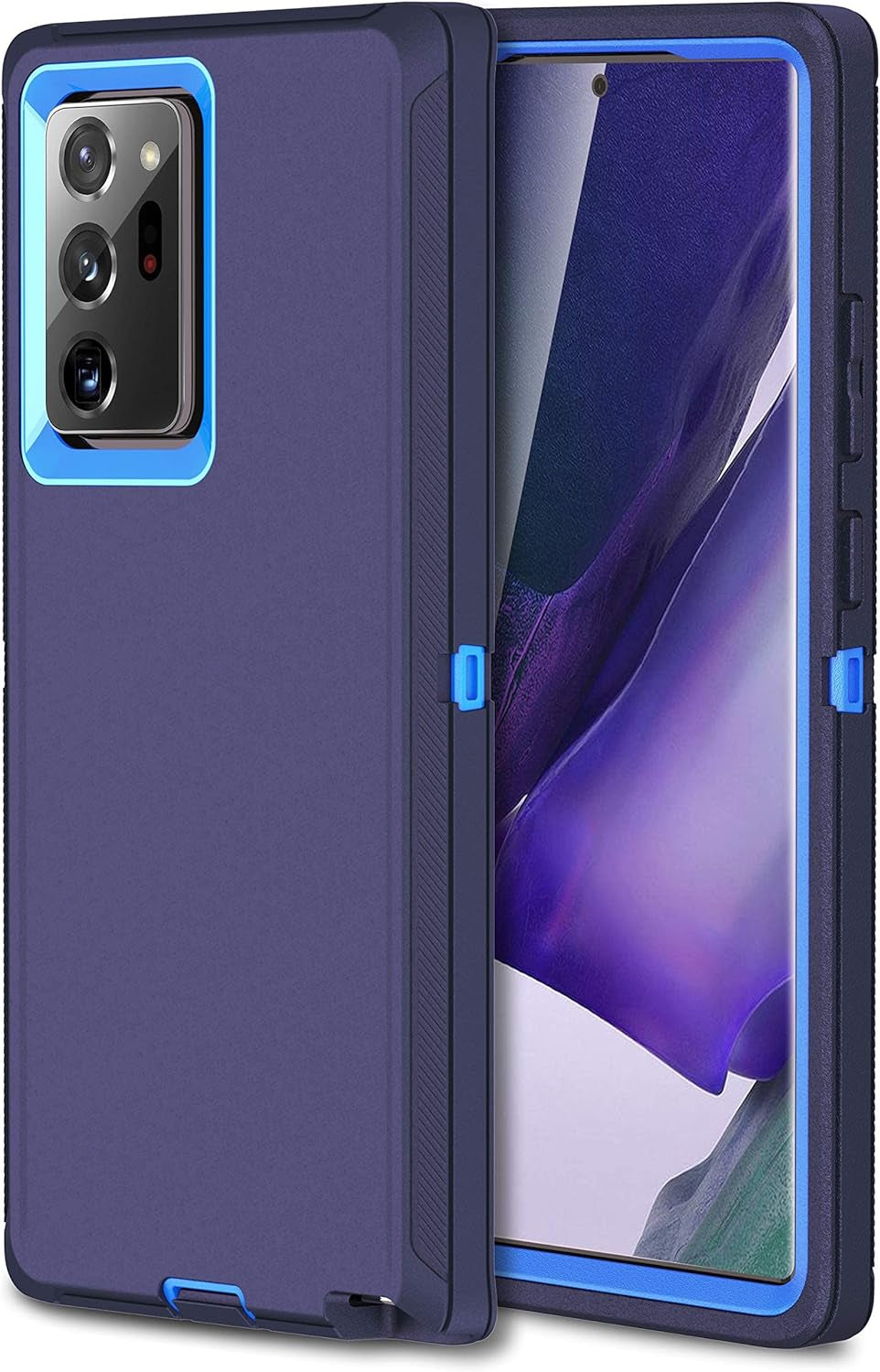 MXX Galaxy Note 20 Ultra Heavy Duty Case - 3 Layers, Rugged Rubber Shockproof Protection (Black)  MXx Accessories inc Blue Galaxy Note 20 Ultra Case 6.9 Inch 