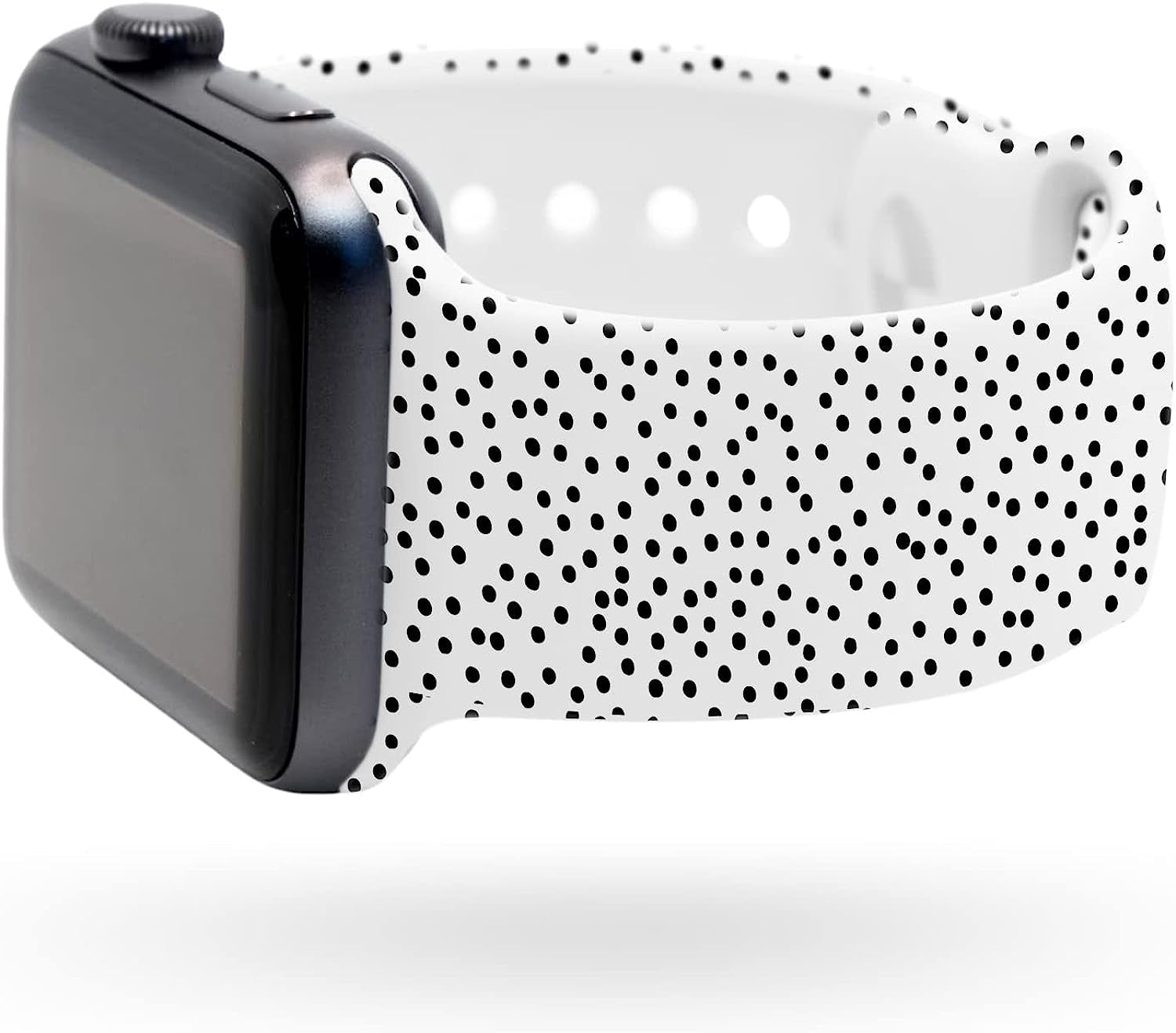 Lux Bands Printed Watch Band - Apple SE Watch Band with Silicone Strap - Smart Watch Band with Stainless Steel Buckle - Adjustable Iwatch Band - Apple Wristbands for Iwatch Series 8-1 SE  Lux Bands Dot Apple 38-41mm Medium/Large 