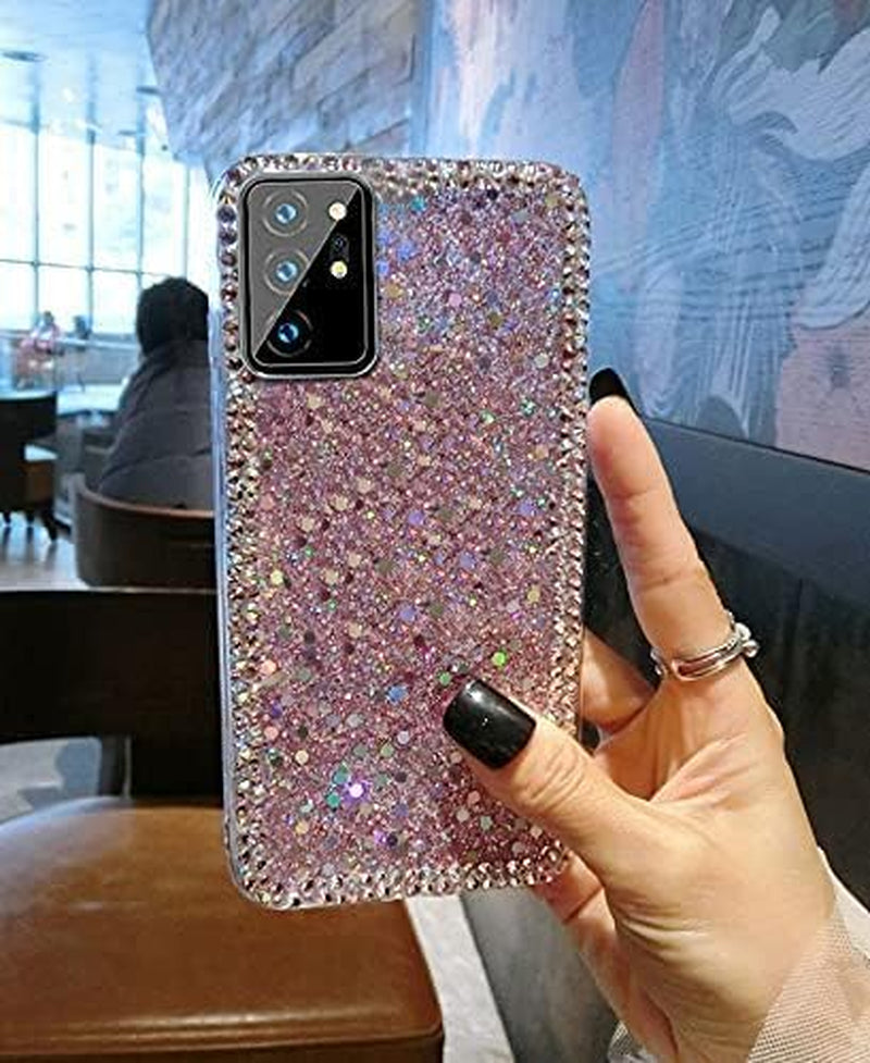 Accgoal for Samsung Galaxy A53 5G Case,3D Glitter Girly Women Sparkle Bling Case Pink Luxury Shiny Crystal Rhinestone Diamond Women Girl Bumper Protective Case Cover for Samsung Galaxy A53 5G  Accgoal   