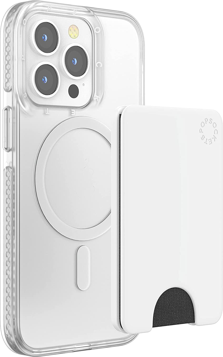 Popsockets Phone Wallet, Phone Card Holder, Wireless Charging Compatible, Wallet for Magsafe - White  PopSockets   