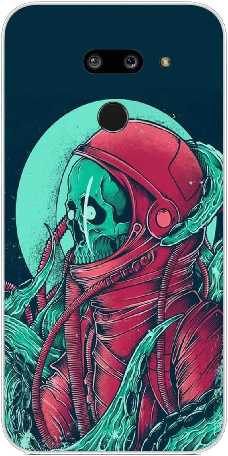 Compatible with LG G8 | LG G8 Thinq Case Cool Skull 556 Kids Girls Women Man Soft Flexible TPU Silicone Phone Case Clear  PTGVCTA Cool Skull 540  