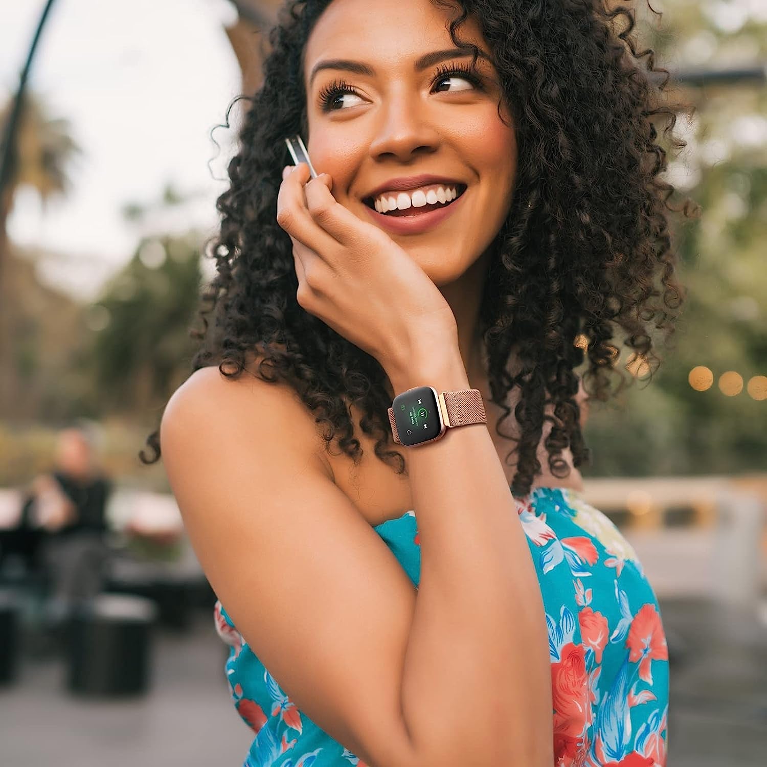 Witzon Compatible with Fitbit Versa 2 Bands for Women Men, Soft Breathable Versa 2 Solo Loop Sport Strap, Versa Lite Versa SE Replacement Accessories Adjustable Braided Nylon Versa 2 Band, Deep Pink  Witzon   