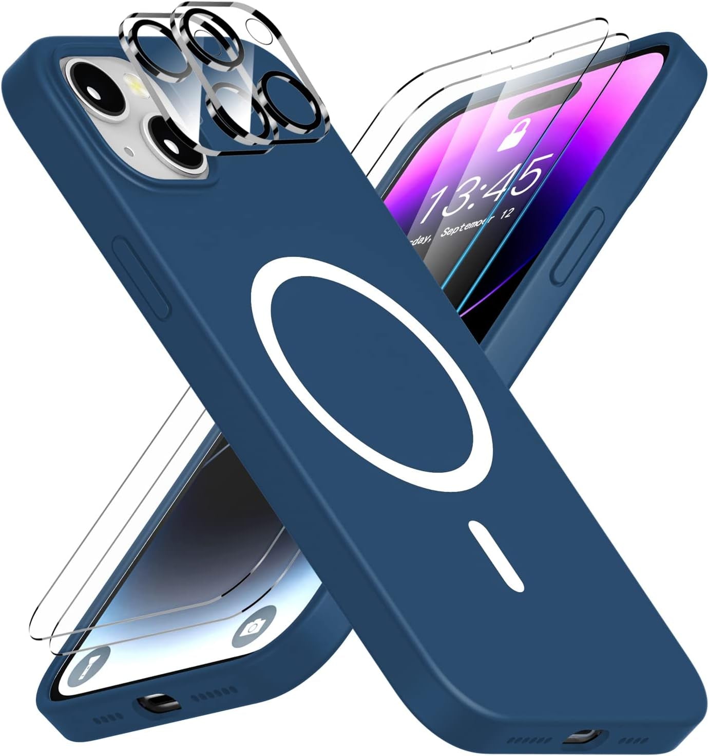 Jaroco for Iphone 14 Pro Case, [Military Grade Drop Protection] [2 Pcs Screen Protector & Camera Lens Protector] Full-Body Shockproof Protective for Iphone 14 Pro Phone Case 6.1 Inch (Red)  jaroco   