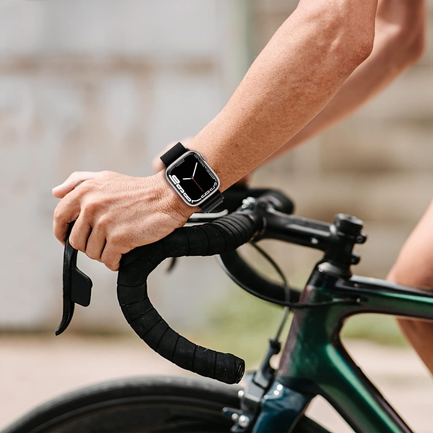 4 Pack Alpine Trail Loop Ocean Band Compatible with Apple Watch Band 49Mm 45Mm 44Mm 42Mm Women Men,Adjustable with Sport Strap for Iwatch Ultra Series 8/7/6/5/4/3/2/1/Se,A-Black/Orange/T-Black/O-Black  FnKer   