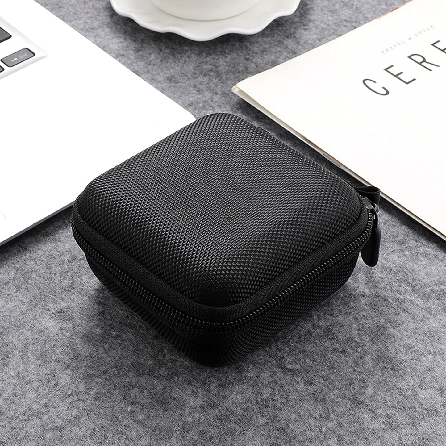 Schicj133Mm Fast Charging Cord Charger - Shockproof Hard EVA Wireless Earphone Storage Pouch Case Compatible with Powerbeats Pro/3 - Black  schicj133mm   