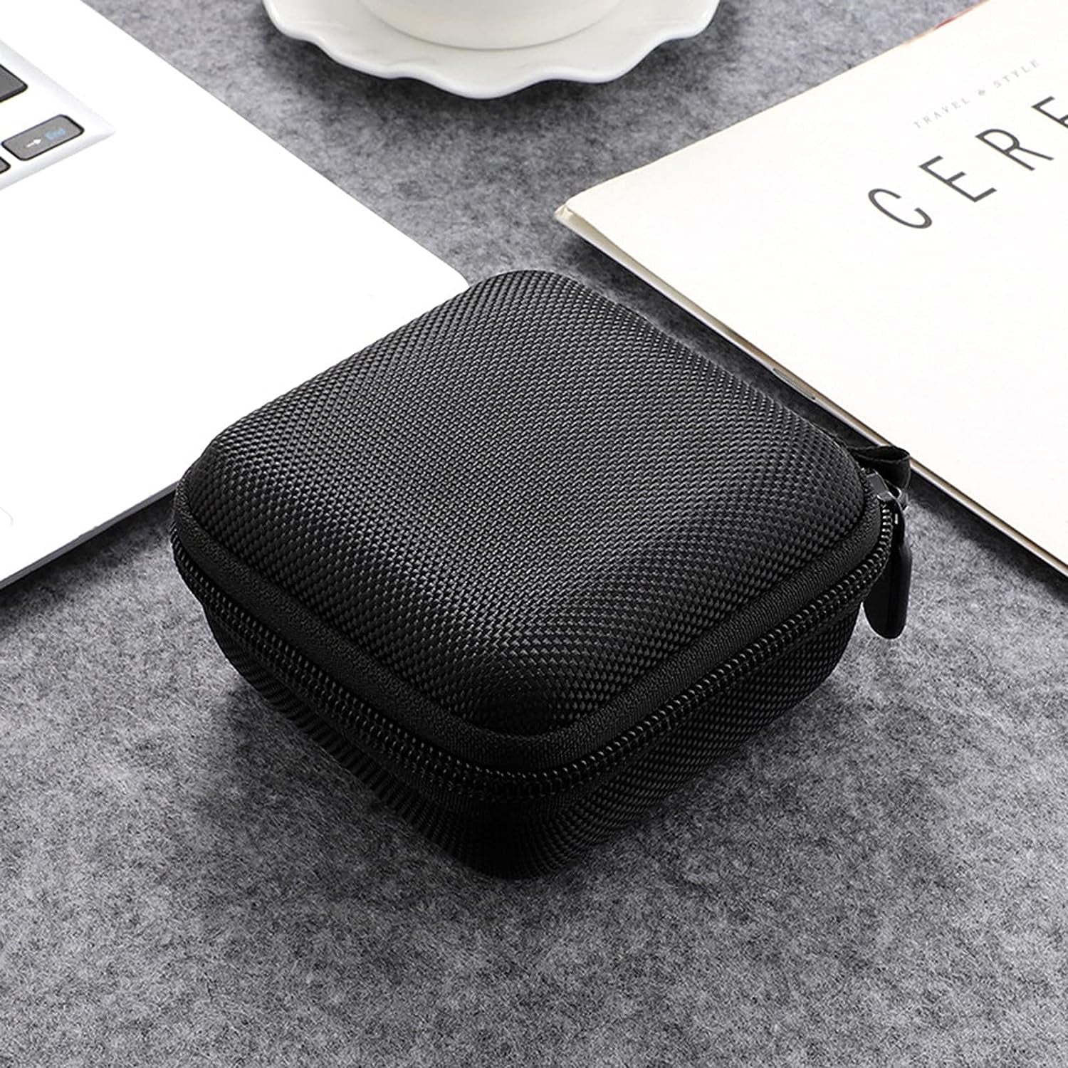 Schicj133Mm Fast Charging Cord Charger - Shockproof Hard EVA Wireless Earphone Storage Pouch Case Compatible with Powerbeats Pro/3 - Black  schicj133mm   