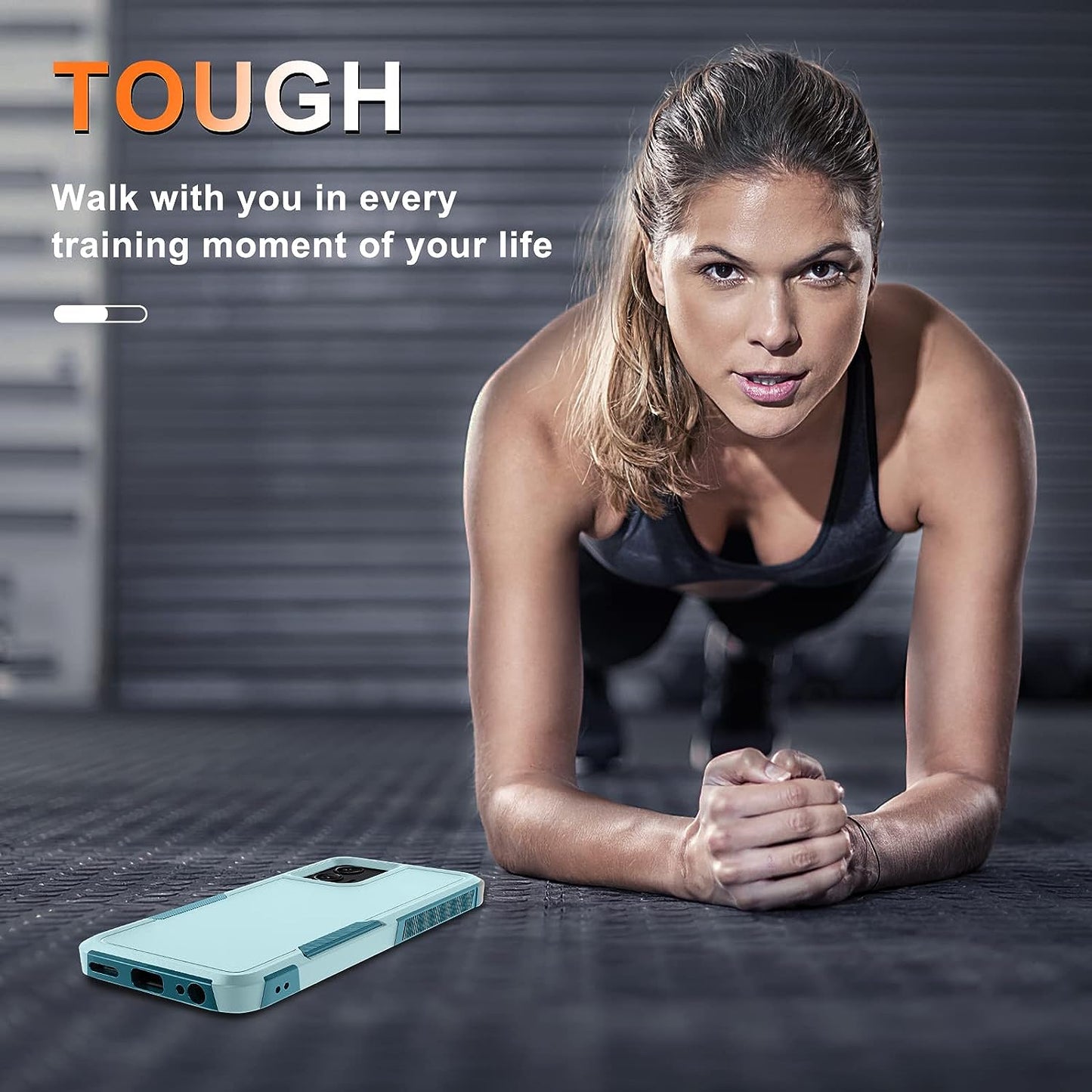 For Motorola Moto G Power 5G 2023 & Moto G 5G 2023 Case with Tempered Glass Screen Protector[1 Pack], Dual Layer Full Body Heavy Duty Rugged Shockproof Protective Phone Cover, Mint Green  RMOCR   