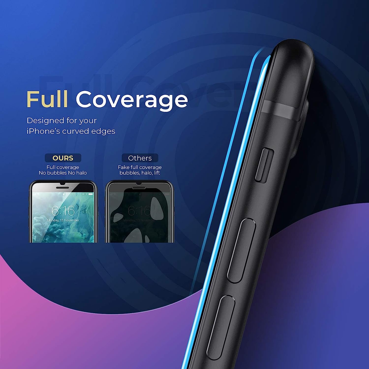 Oribox Privacy Screen Protector for Iphone 8, 7,SE 2020 (4.7 Inch) Anty- Spy Tempered Glass Screen Protector,2-Pack  ORIbox   