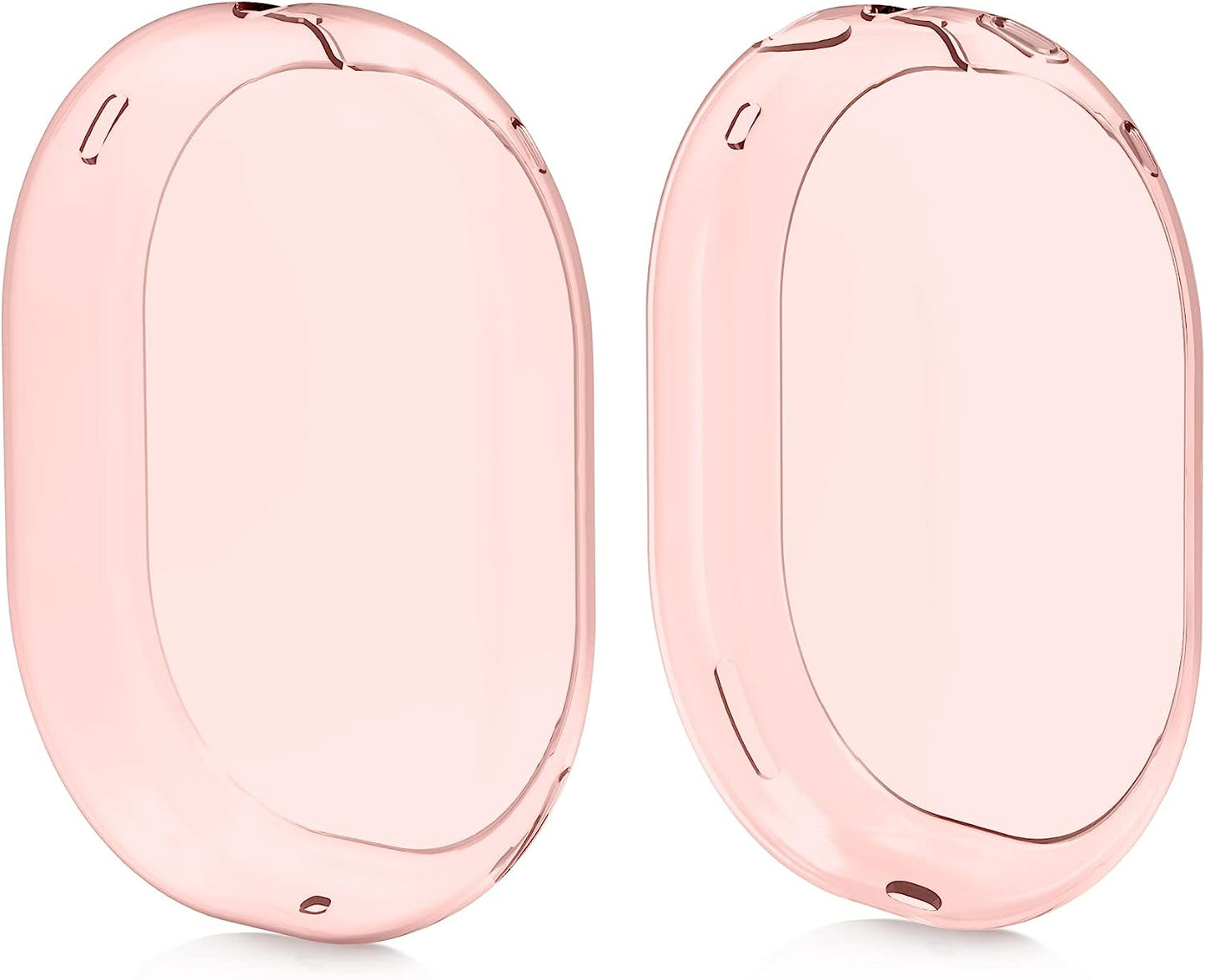 Kwmobile Covers Compatible with Apple Airpods Max Cases - 2X Soft TPU Ear Cup Case Protectors - Green/Transparent  KW-Commerce dark pink  