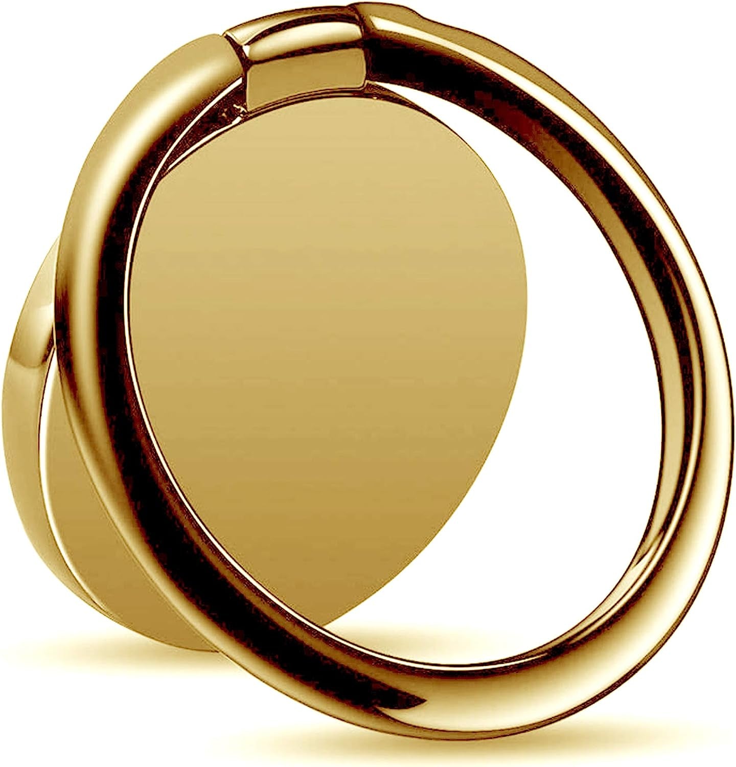 Pokanic Cell Phone Metal Ring Holder Finger Grip Stability Kickstand 360° Rotation Adjustable Collapsible Compatible with Apple Iphone, Samsung Galaxy, LG (Gold)  Pokanic   