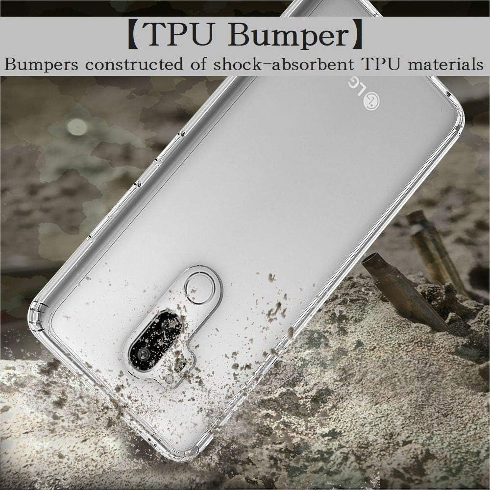 FINON Clear Perfect Body Model [ TPU Bumpers/Pc ] for LG G7 Case / G7 Thinq Case (2018) with Hybrid Protective Clear and Impact Resistance - Black  FINON   
