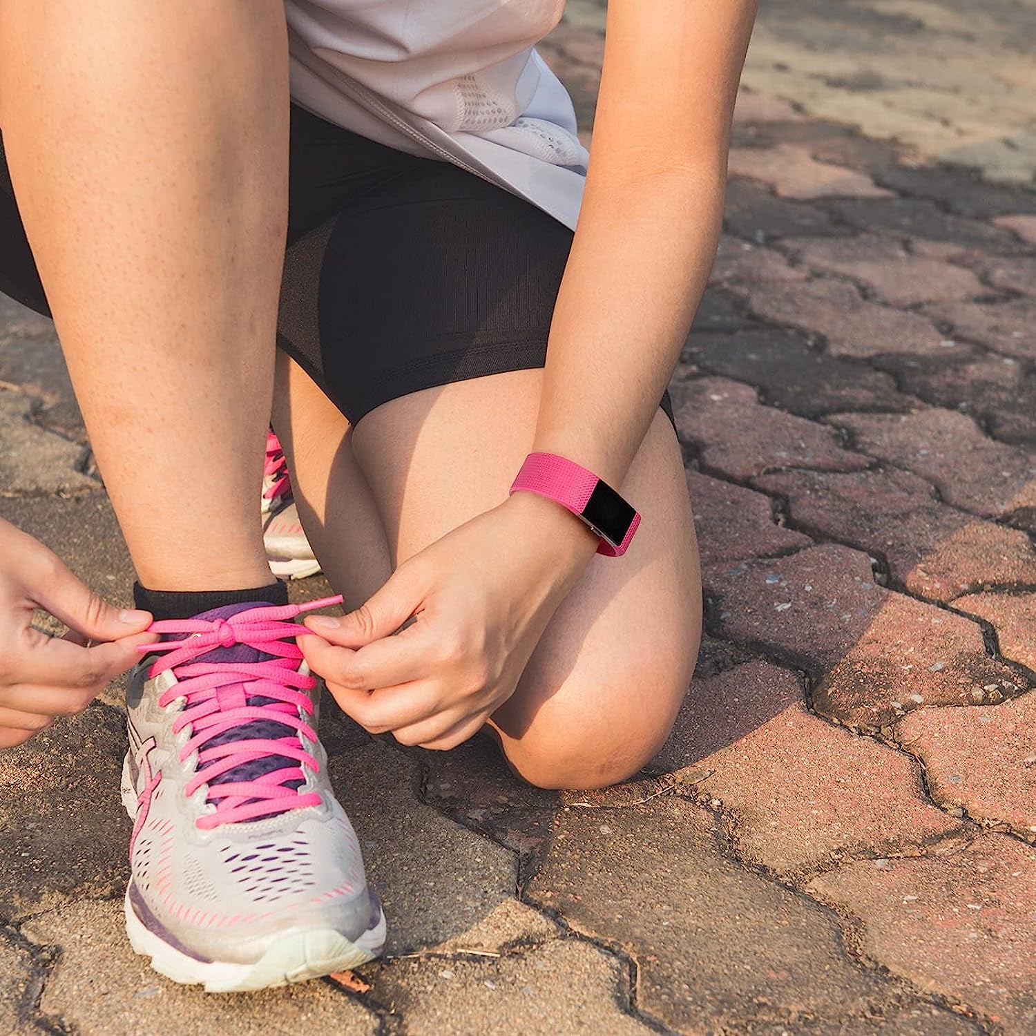 10 Pack Sport Bands Compatible with Fitbit Charge 2 Bands, Soft Silicone Replacement Wristbands for Women Men Small Large (Small, 10 Pack B)  Amzpas   