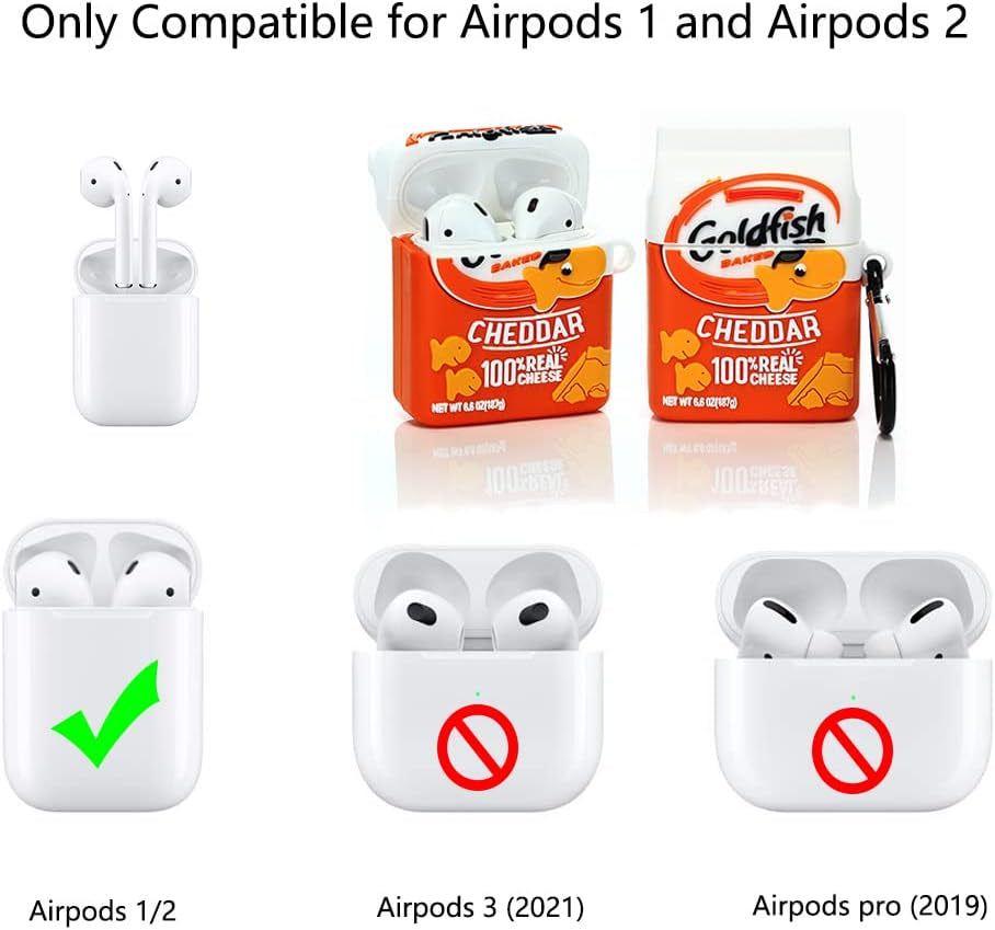 Suublg Cute Case for Airpods 2Nd/1St Generation 2019/2016, 3D Chocolate Snack Drink Skin Design Silicone Case Protective Shockproof Covers with Keychain for Airpods Earbuds  Suublg   