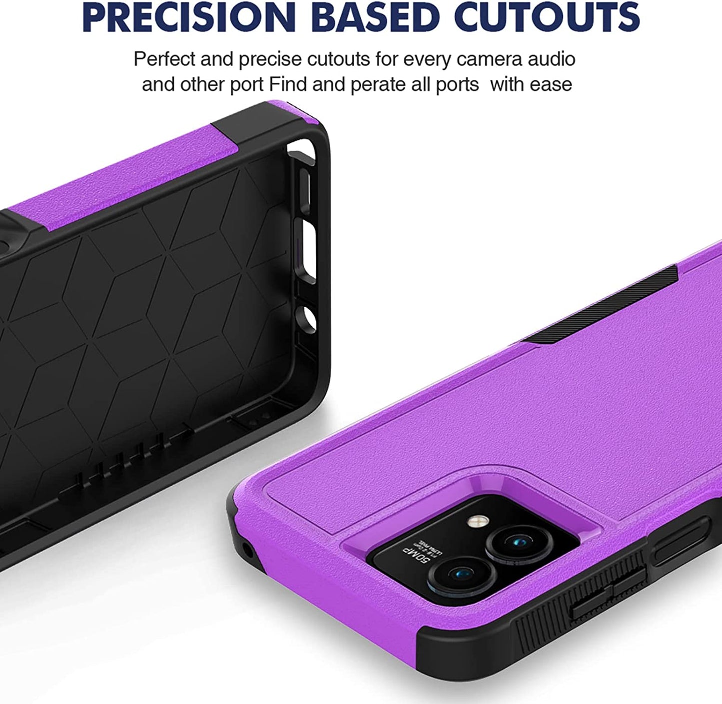 For Moto G Stylus 5G 2023 Case: Dual Layer Protective Heavy Duty Cell Phone Cover Shockproof Rugged with Screen Protector - Military Protection Bumper Tough - Motorola Moto G Stylus 5G 2023, Purple  Jinxian Co., Ltd.   