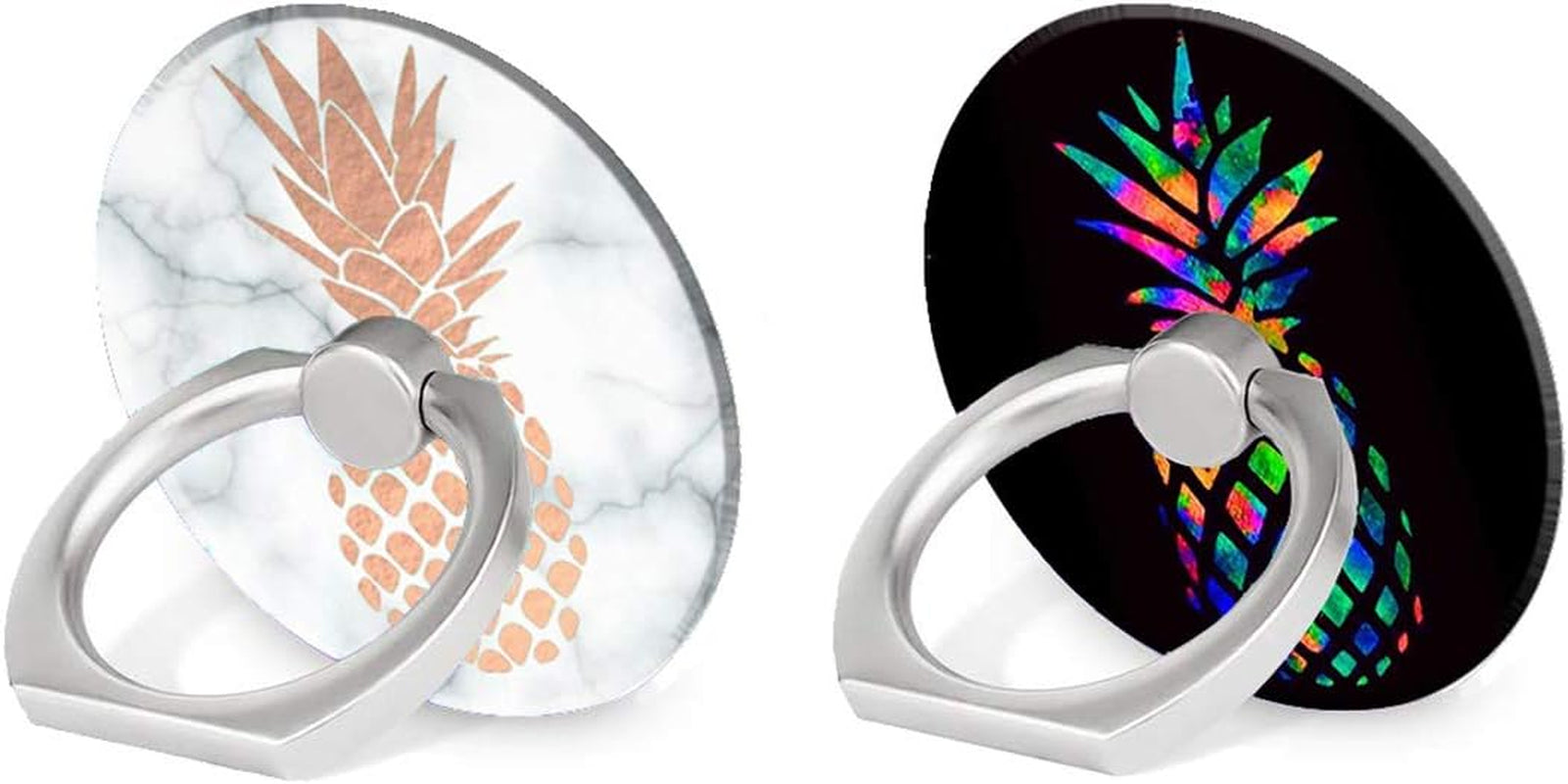 BYBART Phone Ring Holder, 2PCS Metal 360° Rotation Phone Grip Kickstand Universal Finger Ring Stand Compatible with All Smartphone Tablet - Purple Lotus Flower  BYBART 5  