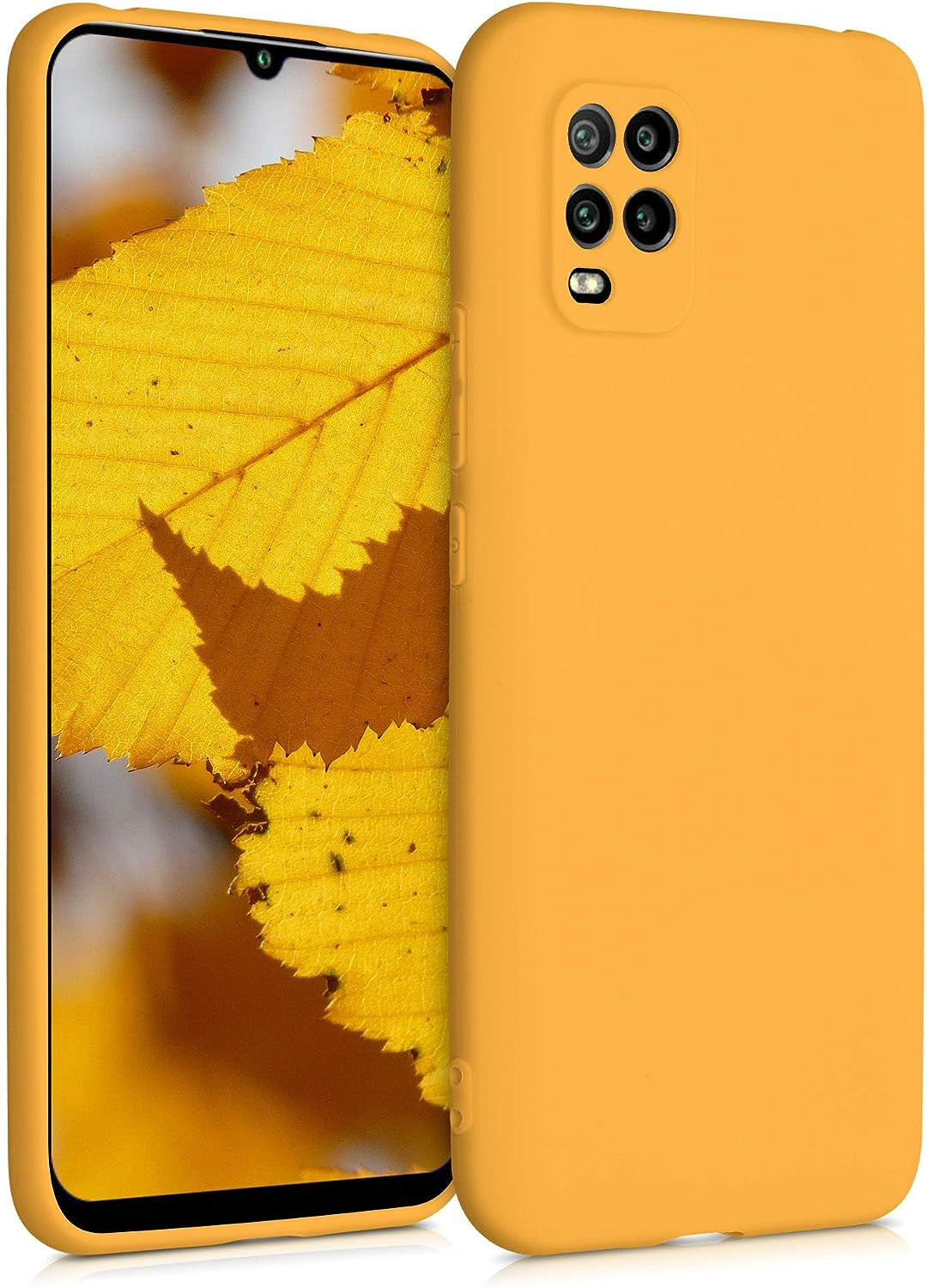 Kwmobile Case Compatible with Xiaomi Mi 10 Lite (5G) Case - Protective Slim TPU Phone Cover - Soft Matte Finish - Mango  KW-Commerce   