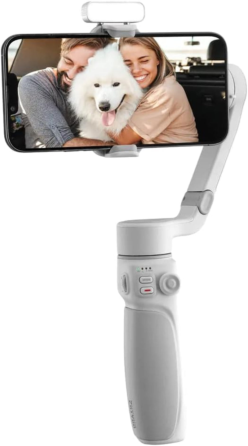 Zhiyun Smooth Q4 Combo 3-Axis Handheld Gimbal Stabilizer with Carry Bag, Built-In Extension Rod, for Smartphone Portable and Foldable Vlogging Stick, Compatible with Iphone 14 13 Pro Max Android  ZHIYUN   