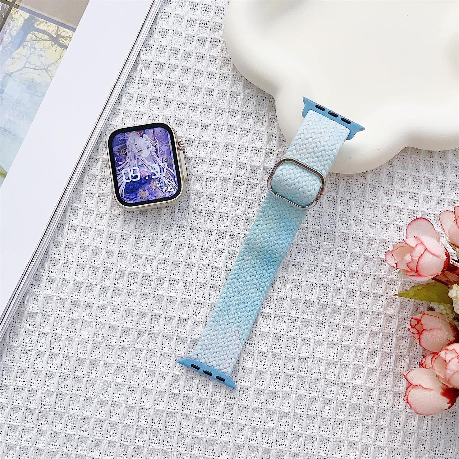 Vevexiao Stretchy Braided Solo Loop Bands Compatible with Apple Watch Ultra Band 44Mm 40Mm 38Mm 42Mm 41Mm 45Mm 49Mm Iwatch Bands Women Men, Elastic Strap for Iwatch SE Series 8/7/6/5/4/3/2/1  VeveXiao   