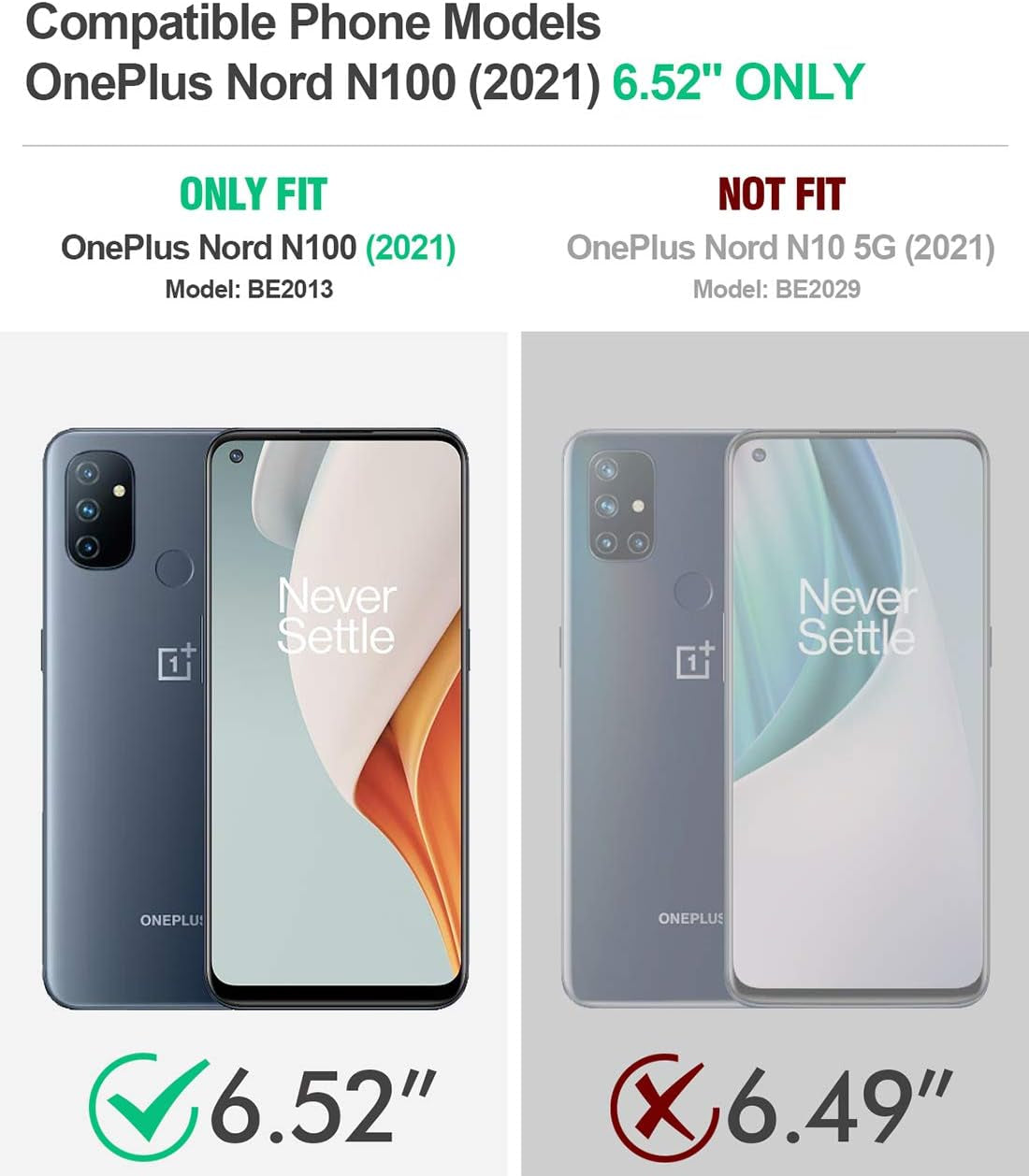 Poetic Guardian Series Case Designed for Oneplus Nord N100, Full-Body Hybrid Shockproof Bumper Cover with Built-In-Screen Protector, Pink/Clear  Poetic   