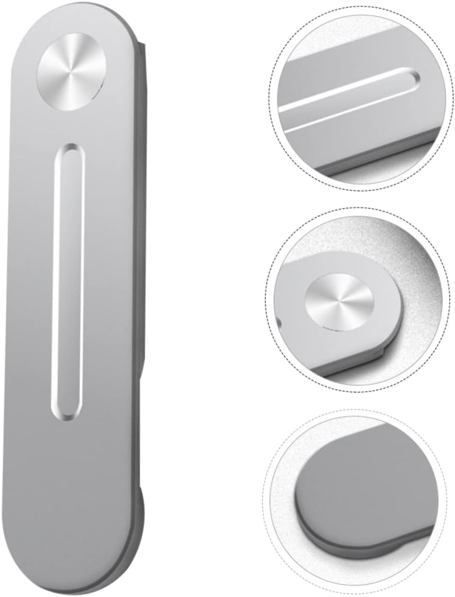 UKCOCO 2Pcs Mobile Phone Holder Collapsible Laptop Stand Stand for Laptop Magnetic Laptop Phone Stand Computer Monitor Stand Computer Phone Stand Magnetic Laptop Phone Stand Metal Silver  UKCOCO   