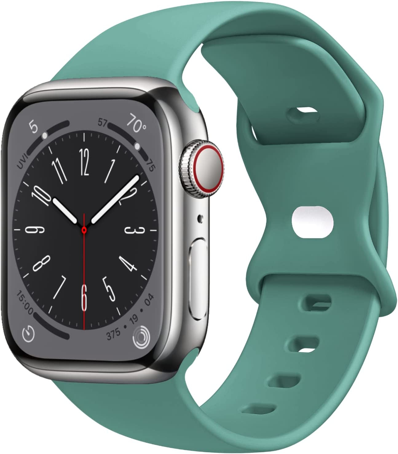 STG Sport Watch Band Compatible with Apple Watch Band 38Mm 40Mm 41Mm 42Mm 44Mm 45Mm 49Mm, Soft Silicone Replacement Sport Strap Compatible for Iwatch Ultra SE Series 8/7/6/5/4/3/2/1 (42Mm/44Mm/45Mm/49Mm, Klein Blue)  STG Cactus 42mm/44mm/45mm/49mm 