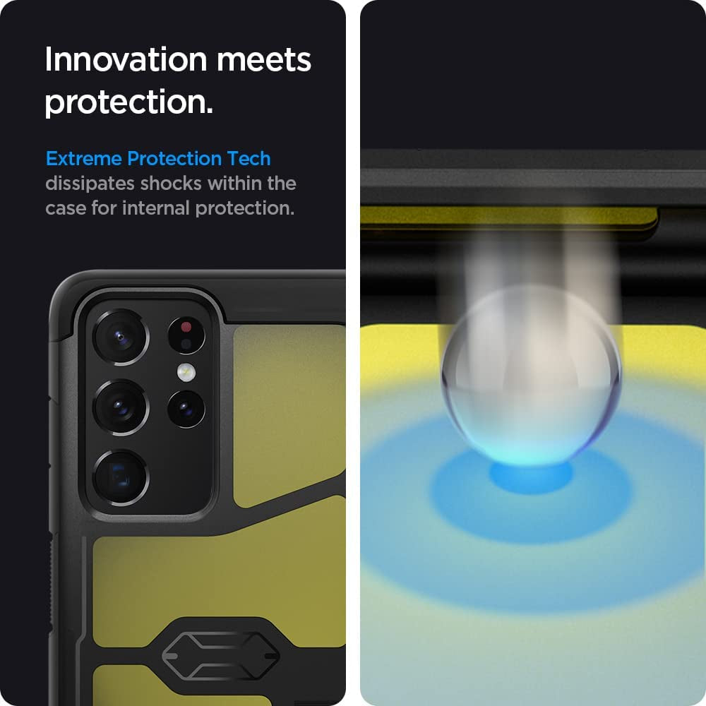 Spigen Tough Armor [Extreme Protection Tech] Designed for Galaxy S21 Ultra Case (2021) - Black  Spigen   