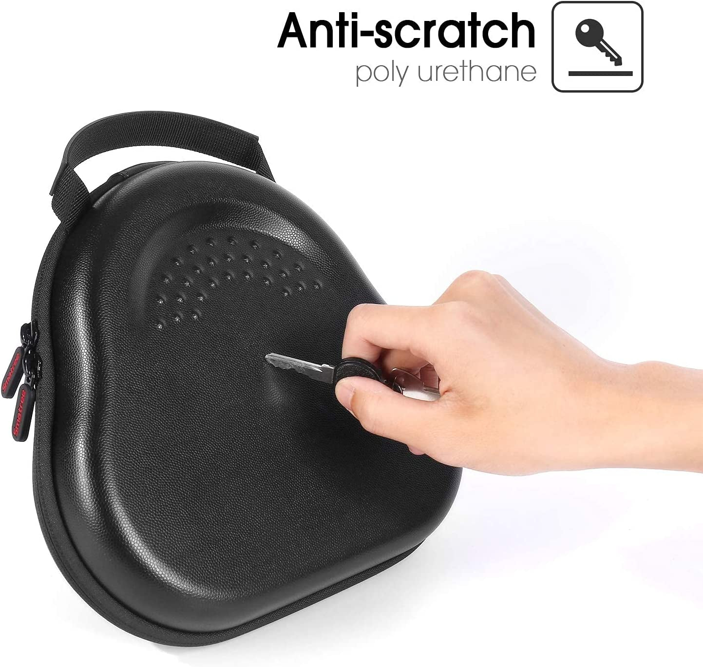 Smatree Hard Carrying Case Compatible with Airpod Max Headphones, Replacement Protective Travel Bag with Cable Storage (Black)  Smatree   