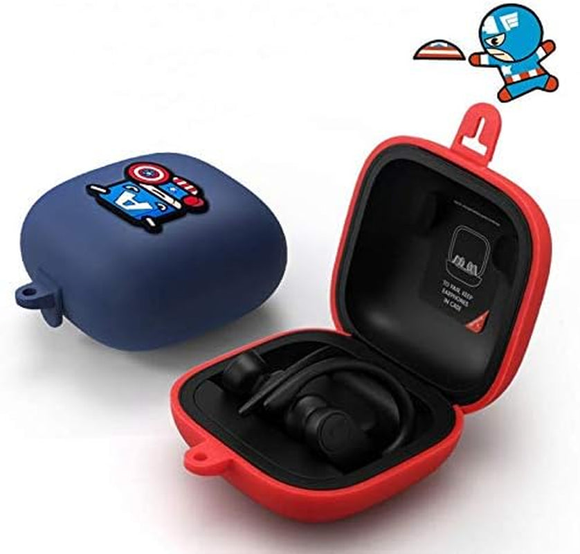 Silicone Protective Case Full Cover for Beats Powerbeats Pro Wireless Earphones Case Earbuds Case Wireless Headset (Yellow)  Brave troops   