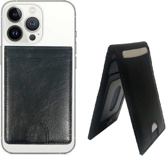 Tahamus Magnetic Adjustable Stand Wallet, 5 Credit Card Holder with Magsafe Walet for Apple Iphone 14 Pro Max/14 Plus/14 Pro/14/13 Pro Max/13 Pro/13/12 Pro Max/12/12 Pro, (Black)  Tahamus   