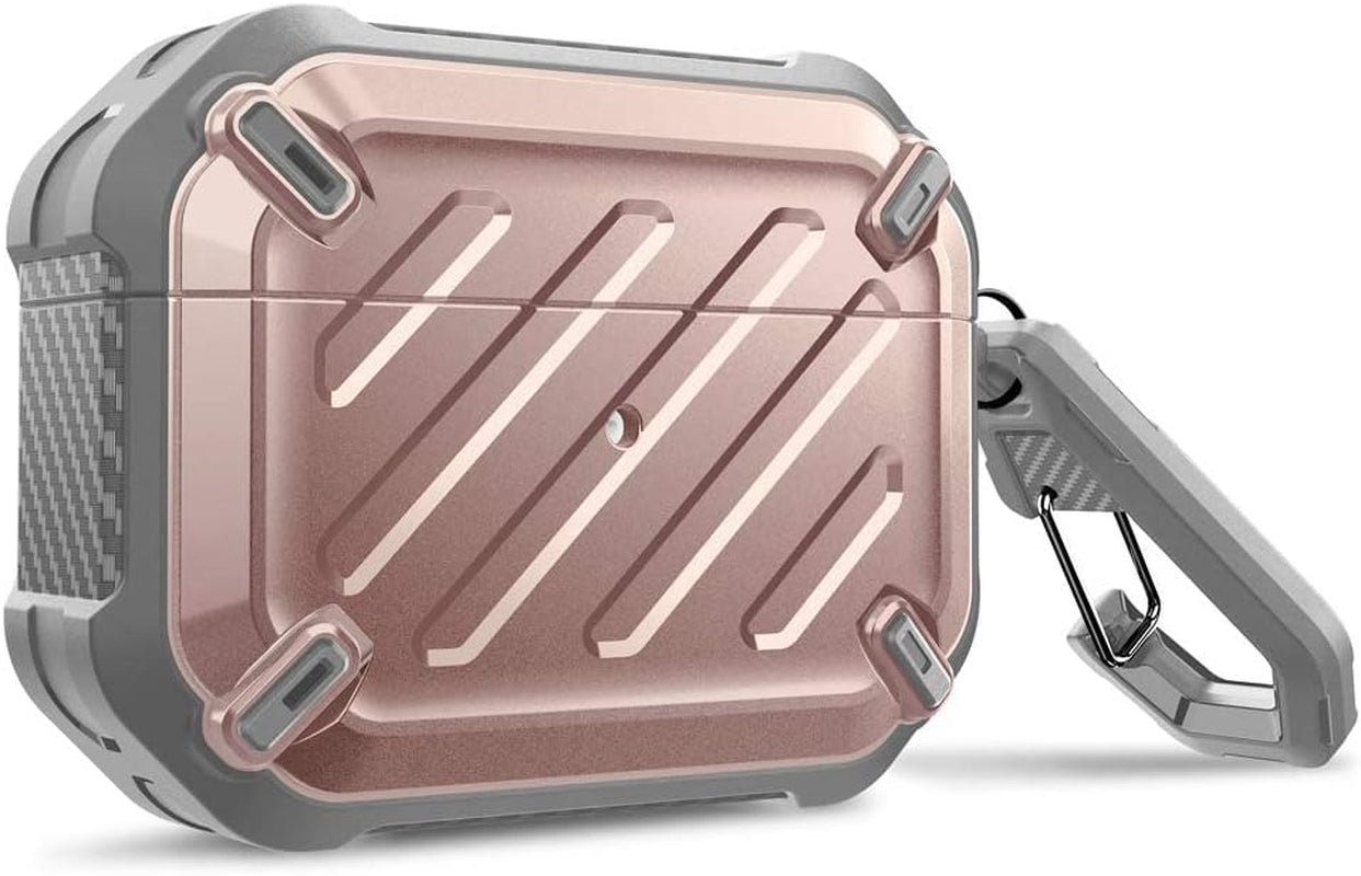 Supcase Unicorn Beetle Pro Series Case Designed for Airpods Pro, Full-Body Rugged Protective Case with Carabiner for Apple Airpods Pro (Darkgreen)  SUPCASE Rosegold  