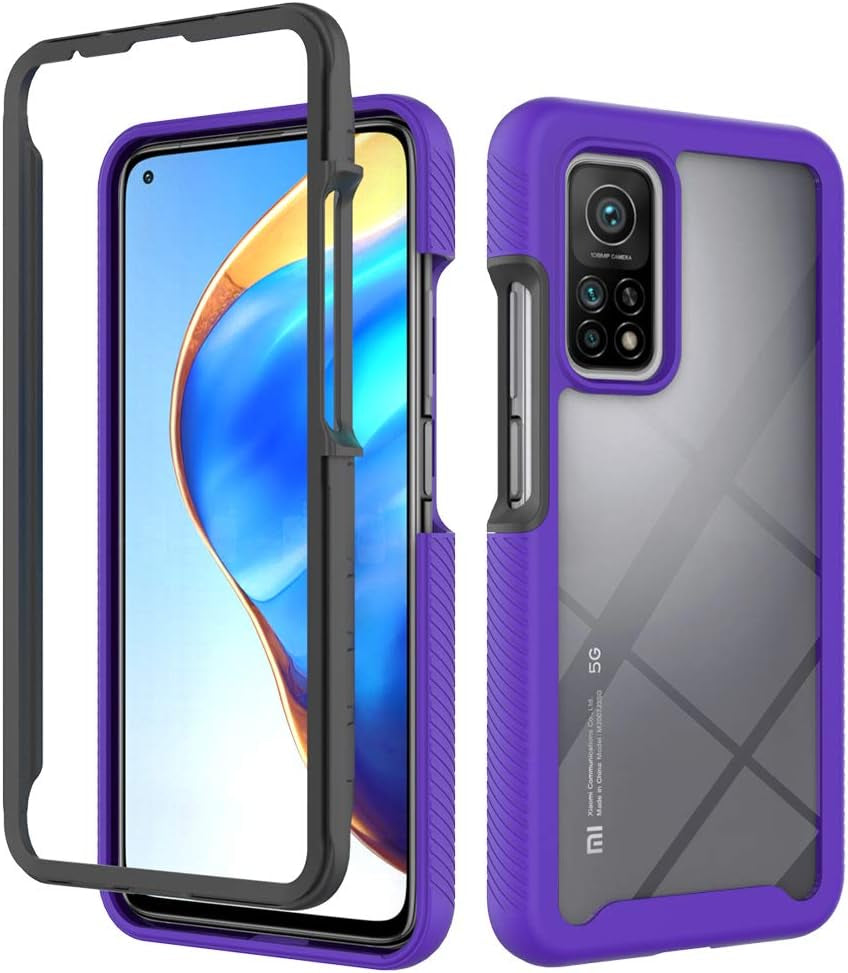 Case for Xiaomi Mi 10T 5G Case Cover ,Anti-Fall and Shock-Absorbing Protective Cover Case for Xiaomi Mi 10T Pro 5G M2007J3SI M2007J3SG / Mi 10T 5G M2007J3SY / Redmi K30S 5G M2007J3SC Case Purple  QiongNi   