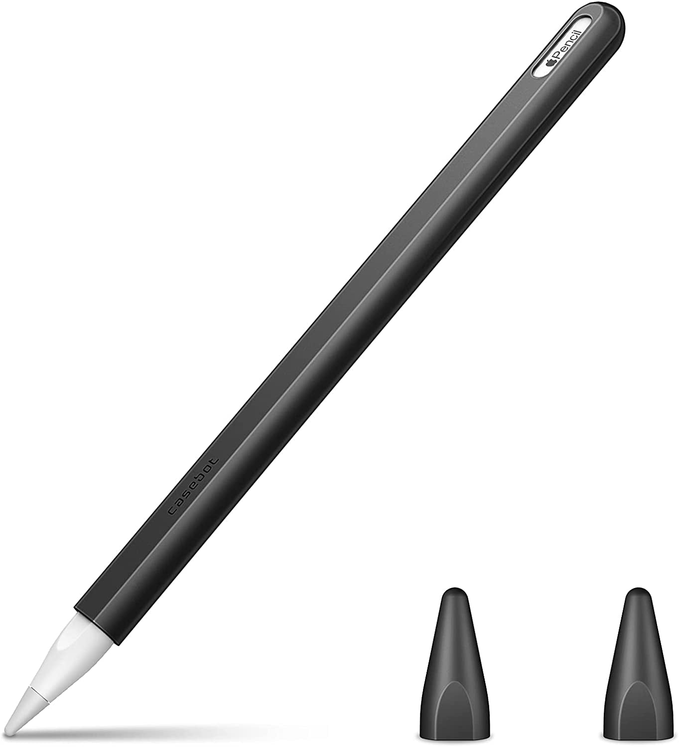 Fintie Silicone Sleeve for Apple Pencil 2Nd Generation, Light Pen Skin Case Cover Soft Protective Pencil Grip Holder with 2 Nib Covers Accessories, Lilac Purple  FINTIE Black  