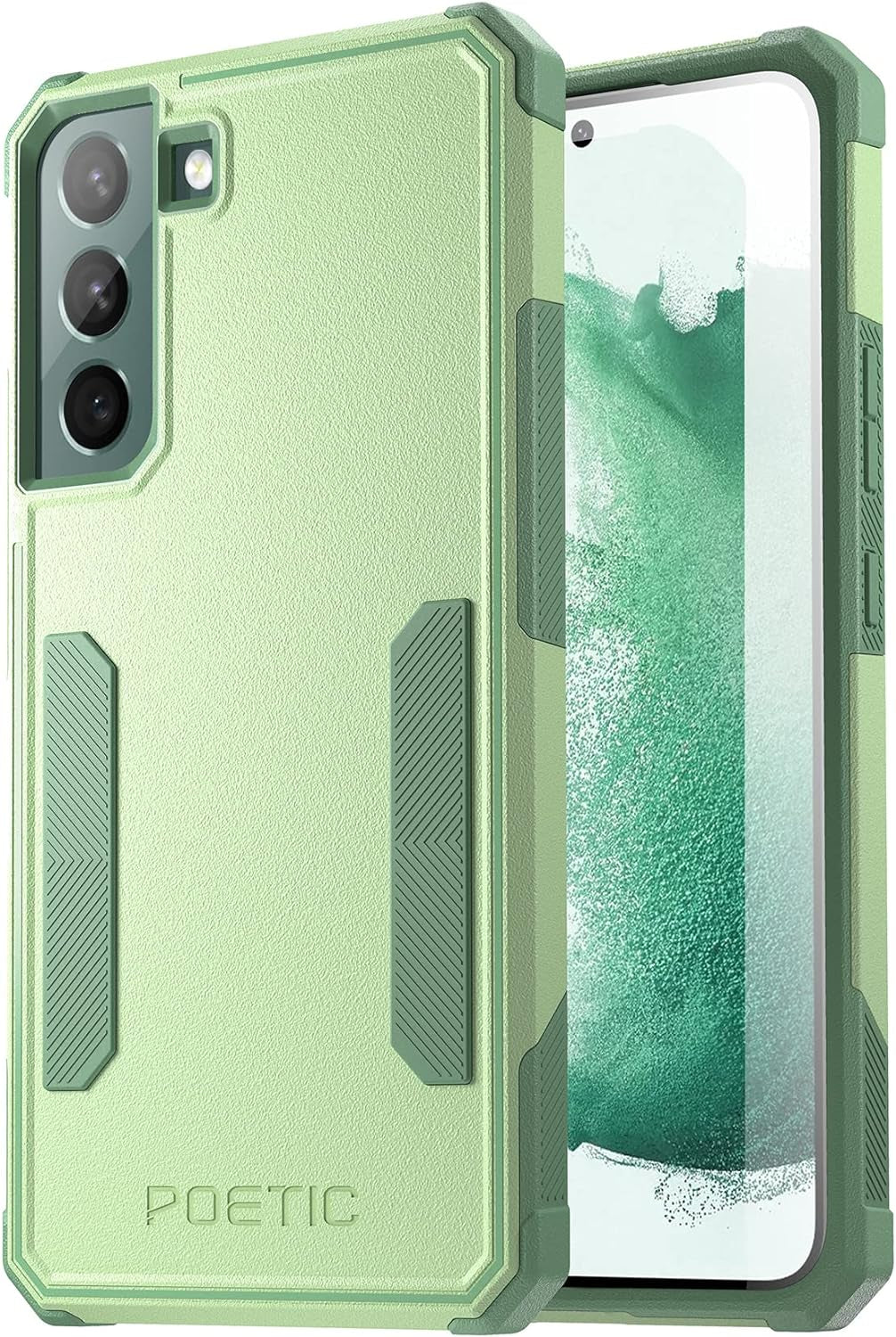 Poetic Neon Series Case Designed for Samsung Galaxy S22 5G 6.1 Inch, Dual Layer Heavy Duty Tough Rugged Lightweight Slim Shockproof Protective Case 2022 Cover for Galaxy S22 5G, Navy Blue  Poetic Mint  