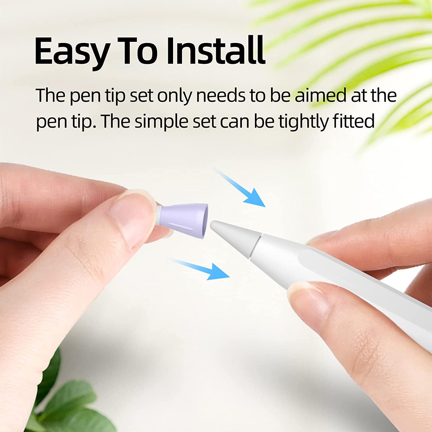 Joosko Compatible with Apple Pencil Tips Cover Case, Silicone Fber Nib Case [10 Pack] , Noiseless Non-Slip Silicone Fiber Nib Cap Case for Apple Pencil 2 Generation /1St Gen. (Lavender Purple)  JOOSKO   