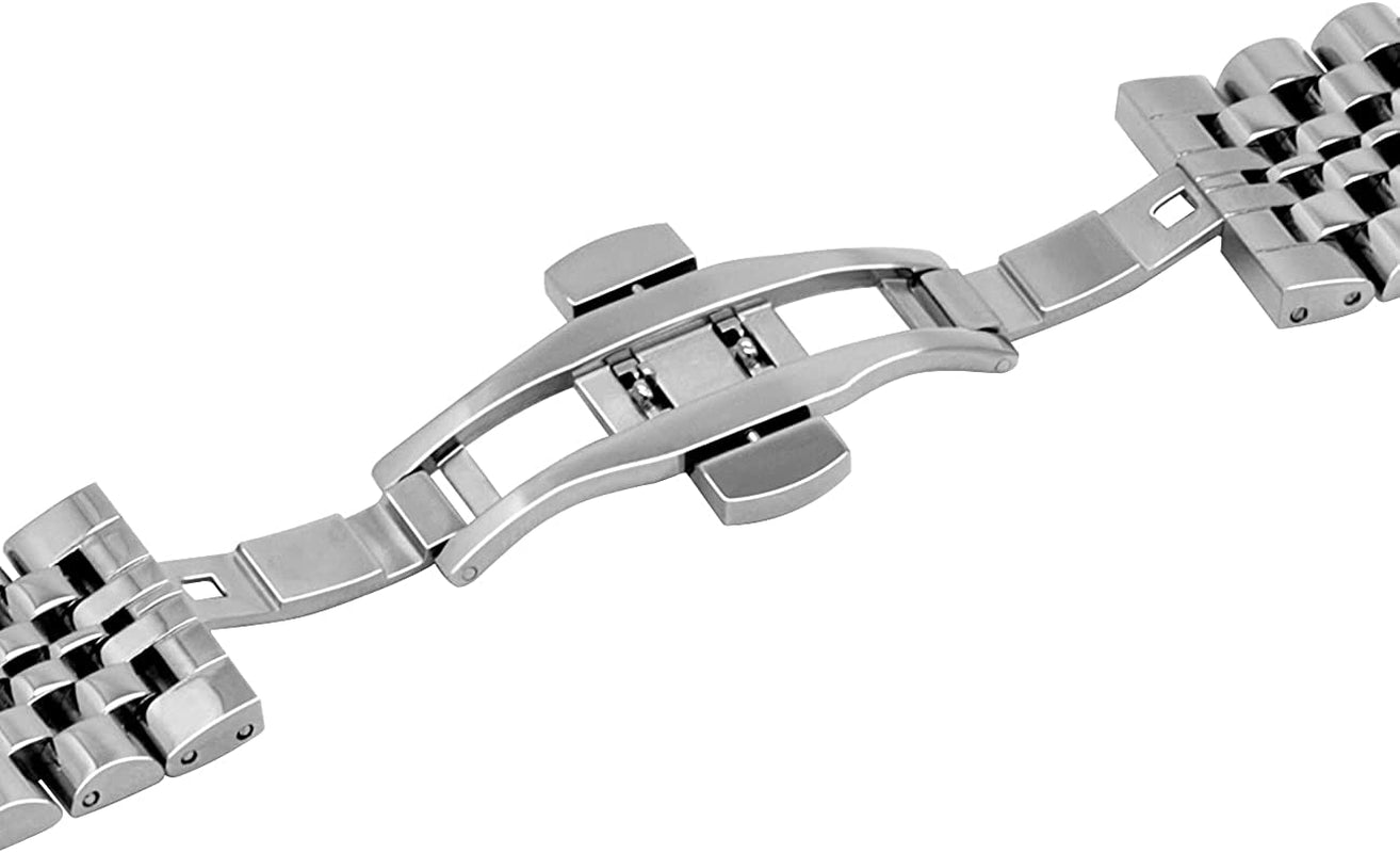 Juntan Watch Band Compatible for Apple Watch 38Mm 40Mm 41Mm 42Mm 44Mm 45Mm 49Mm Iwatch Series 7 6 SE Series 5 4 3 2 1 Gold Rose Gold Black Silver Stainless Steel Bracelet Strap  Juntan   