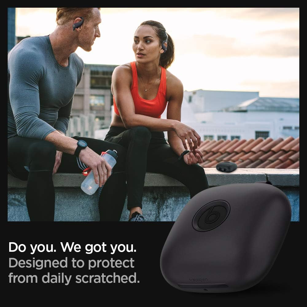 Spigen Silicone Fit Designed for Powerbeats Pro Case (2019) - Black  Spigen   