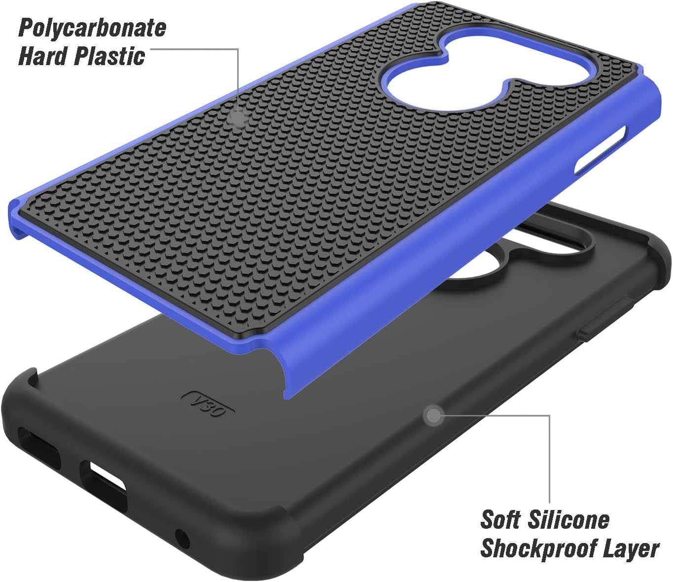 SYONER Shockproof Phone Case Cover for LG V30 [Blue]  SYONER   