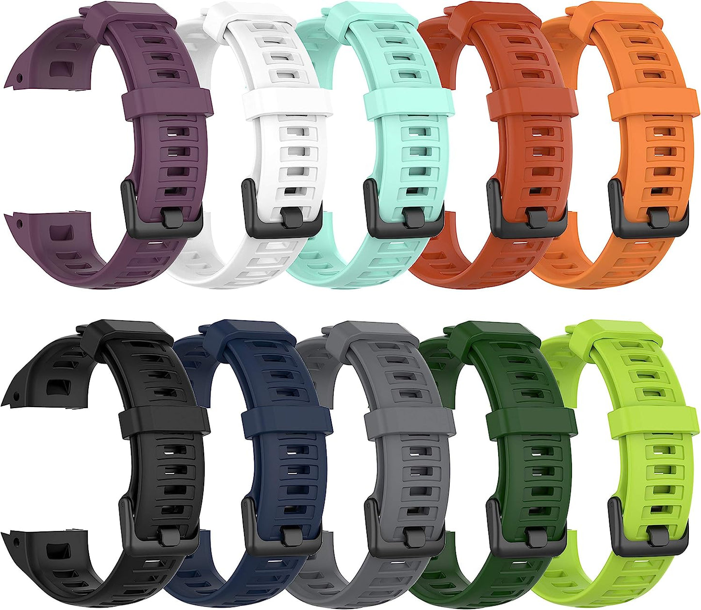 QGHXO Band for Garmin Instinct, Soft Silicone Replacement Watch Band Strap for Garmin Instinct/Instinct Tide/Instinct Tactical/Instinct Solar/Instinct Esports (No Tracker)  QGHXO   