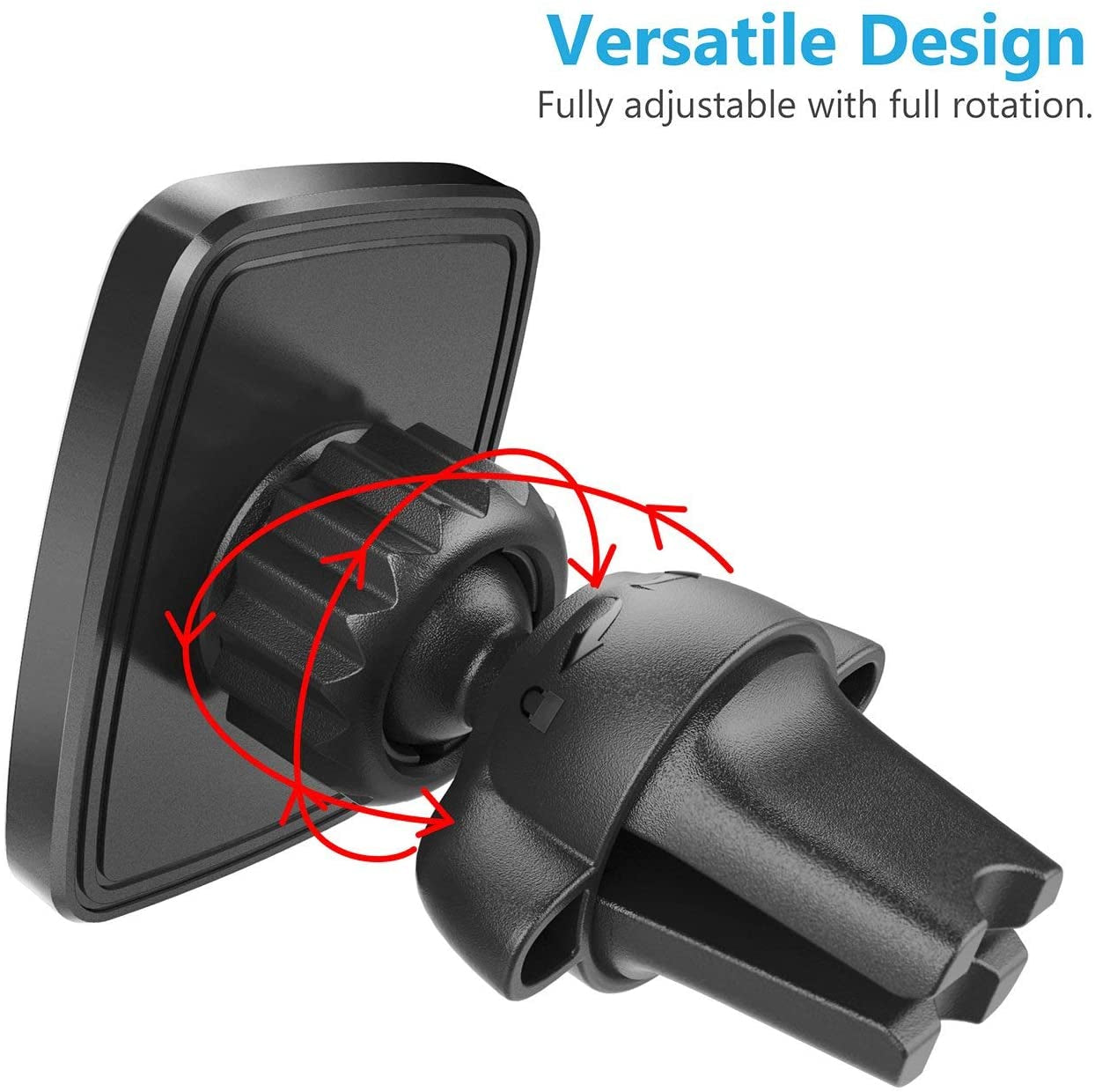 Wixgear Magnetic Phone Car Mount, Universal Twist-Lock Air Vent Magnetic Car Phone Mount Holder, Phone Holder for Car Compatible with Cell Phones with Swift-Snap  WizGear   