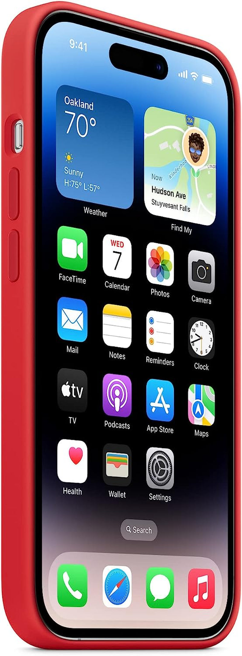 Apple Iphone 14 Pro Silicone Case with Magsafe - (Product) RED  Apple   