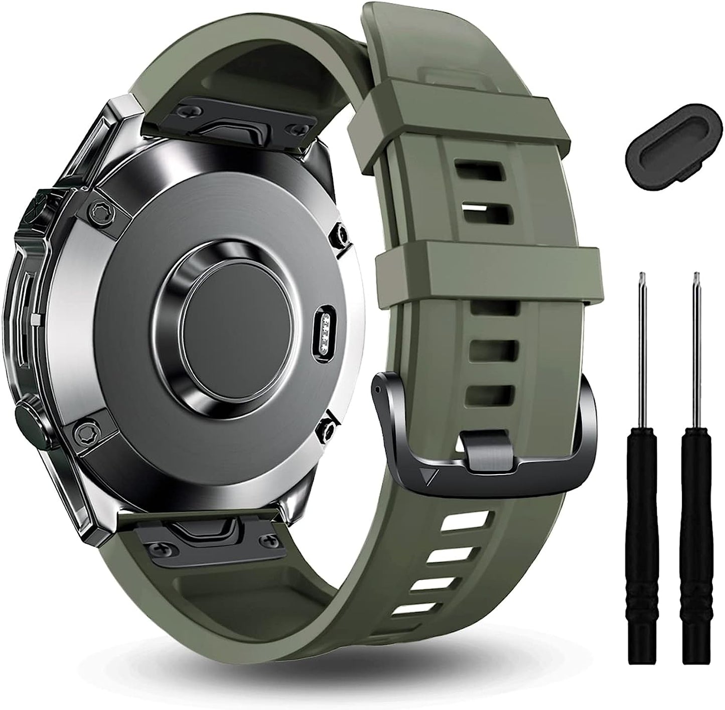 ZPJPPLX 20Mm Soft Silicone Quickfit Watch Band Compatible with Garmin Fenix 7S/Fenix 6S Pro/6S,Sport Replacement Wristband for Fenix 5S Plus/5S/Descent Mk2S Smartwatch Band  ZPJPPLX   